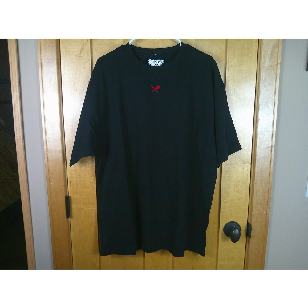 Distorted People x Big Nasty Heavy Oversized T-Shirt Black Men's Medium NWT
